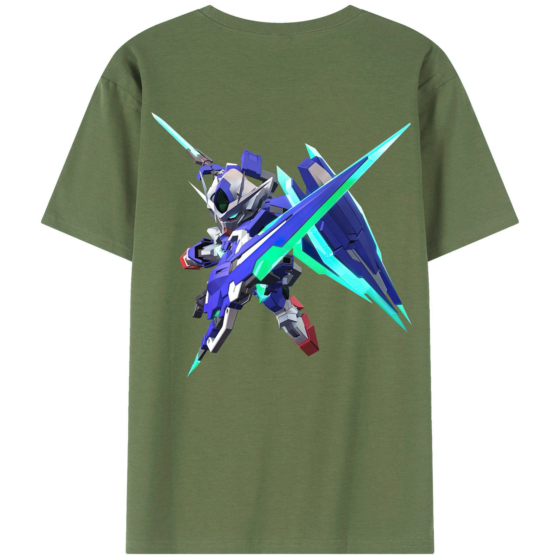 （画像用） 機動戦士ガンダム Mobile Suit Gundam 綿100％ メンズ半袖Tシャツ（バックプリント） 通気性